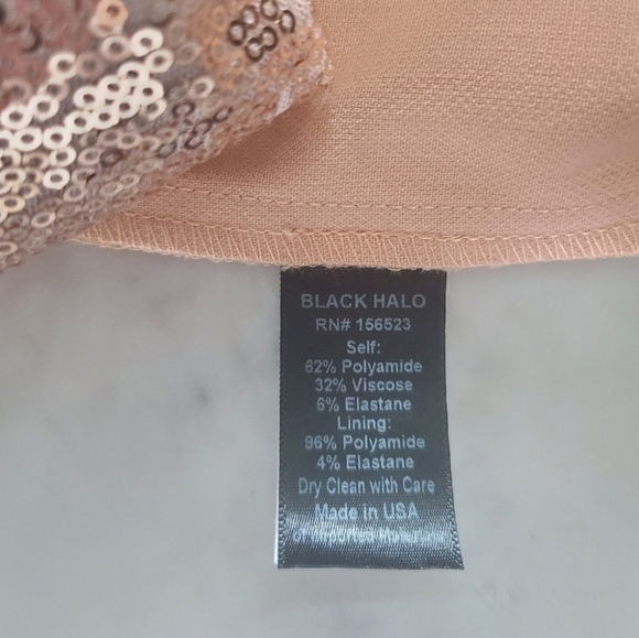 Black Halo Alba Two-Piece Pant Set, Size 8, Pink, NWT - Picture 15 of 16